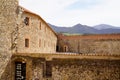 Collioure interior view of the ramparts of the castle Languedoc-Roussillon France French Catalan Coast Royalty Free Stock Photo