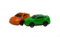 Collision of two cars Royalty Free Stock Photo