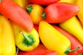 Colllection of Fresh, Sweet Red and Yellow Peppers Background