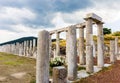 Collonade of gymnasium in Ancient Messina Royalty Free Stock Photo