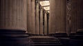 Collonade of Kazan Cathedral at night, St. Petersburg