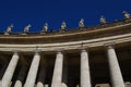 Collonade on the Saint Peter Square. Vatican. Royalty Free Stock Photo