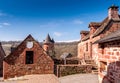 Typical example of a house, in the beautiful medieval village of Collonge la Rouge in CorrÃÂ¨ze, Nouvelle Aquitaine, France