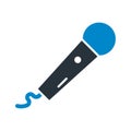 Colloquially mic Vector icon which can easily modify or edit
