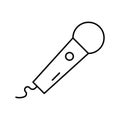 Colloquially mic Vector icon which can easily modify or edit