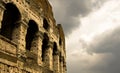 Colloseum under the gloomy sky