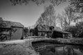Collse Watermill in the South of Holland. Royalty Free Stock Photo
