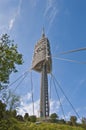 Collserola telecommunications tower at Barcelona, Spain Royalty Free Stock Photo