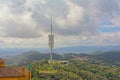 Collserola Telecommunications tower on Tibidabo hill above Barcelona