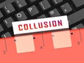 Collusion Report Folder Showing Russian Conspiracy Or Criminal Collaboration 3d Illustration
