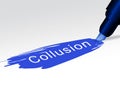 Collusion Report Text Showing Russian Conspiracy Or Criminal Collaboration 3d Illustration
