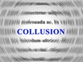 Collusion Report Word Showing Russian Conspiracy Or Criminal Collaboration 3d Illustration