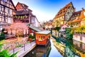 Colmar, Alsace, France - Little Venice Royalty Free Stock Photo