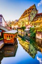 Colmar, Alsace, France - Little Venice Royalty Free Stock Photo