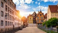 Colmar, Alsace, France. Petite Venice, water canal and traditional half timbered houses. Colmar is a charming town in Alsace, Royalty Free Stock Photo