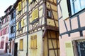 Colmar, colorful half-timbered house.