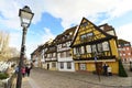 Colmar, France - Beautiful christmas decorated houses. French, ornaments. Decembe, environment.