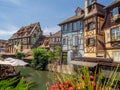 Buildings in the heart of medieval Colmar Royalty Free Stock Photo