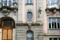 Facade of urban house in Colmar city