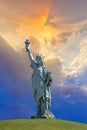 Copy of Statue of Liberty made by Auguste Bartholdi at the entrance of Colmar City