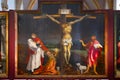 Unterlinden Museum. The Isenheim Altarpiece from sculpture Nikolaus Hagenauer and painter Matthias Gruenewald from 1512 to 1516 Royalty Free Stock Photo