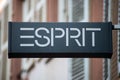 Esprit logo on signboard of clothes stire front in the street Royalty Free Stock Photo