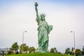 Colmar, France - September 29, 2013. Replica of the statue of liberty in the town of Colmar