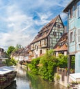 Colmar, Petit Venice, Alsace, France. Royalty Free Stock Photo