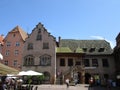 Colmar, 8th august: Historic Building from Place de L` Ancienne Douane Square of Colmar in Alsace region , France