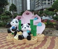 Coloane Macau Seac Pai Van Park Nature Pandas Mascot Sculpture Outdoor Garden Fresh Air Macao Nature Green Plants Panda Zoo