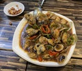 Coloane Nga Tim Portuguese Macau Cuisine Restaurant Fresh Fried Black Bean Clams Macao Seafood Snack Food
