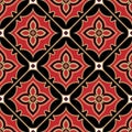 Batik pattern vector. beautiful seamless Thai texture Royalty Free Stock Photo