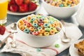 Coloful Fruit Cereal Loops Royalty Free Stock Photo