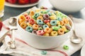 Coloful Fruit Cereal Loops Royalty Free Stock Photo