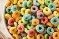 Coloful Fruit Cereal Loops Royalty Free Stock Photo