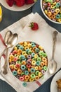 Coloful Fruit Cereal Loops Royalty Free Stock Photo