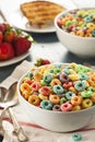 Coloful Fruit Cereal Loops Royalty Free Stock Photo