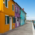 Coloful houses of Burano