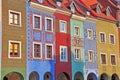 Coloful houses of Poznan