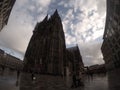 Cologne cathedral from the front Royalty Free Stock Photo