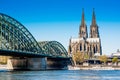 Cologne cathedral and Hohenzollern Bridge