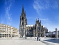 Cologne Cathedral Panorama, Germany, editorial Royalty Free Stock Photo