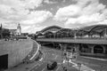 Cologne Central Station from the back in Germany Royalty Free Stock Photo