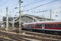 Cologne Central Station and a train, Germany Royalty Free Stock Photo