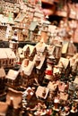 Cologne Christmas Market stall selling minature houses.