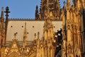 Cologne Dom gothic cathedral, Germany. Detail Royalty Free Stock Photo