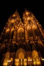 Cologne Dom by night Royalty Free Stock Photo