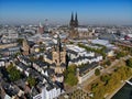 Cologne, Germany - aerial view Royalty Free Stock Photo