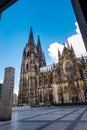 Cologne, Germany: The Famous Cathedral, Monument of German Catholicism and Gothic Architecture, view Roncalli Square