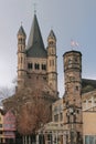 Cologne, Germany - Jan 07, 2020: St. Martin Catholic Church